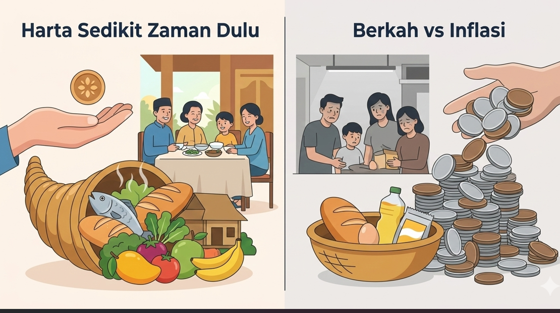 Berkah vs Inflasi: Memahami Kenapa Harta Sedikit Zaman Dulu Punya Daya Beli (Daya Hidup) yang Luar Biasa Nyaman